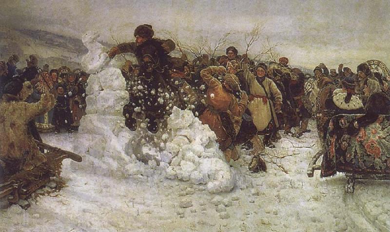 Vasily Surikov The Taking of the Snow France oil painting art